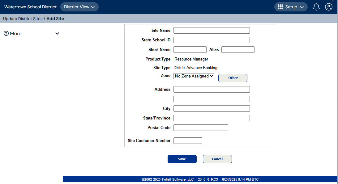 Add site for advance booking.